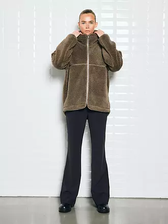 WITHBLACK | Jacke in Felloptik PILE | hellbraun
